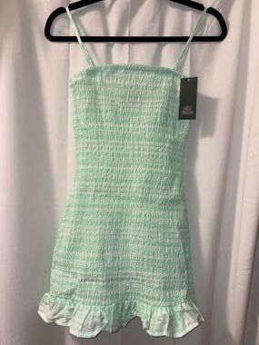 Plaid Smocked Mini Dress Women’s/Juniors (NWT)